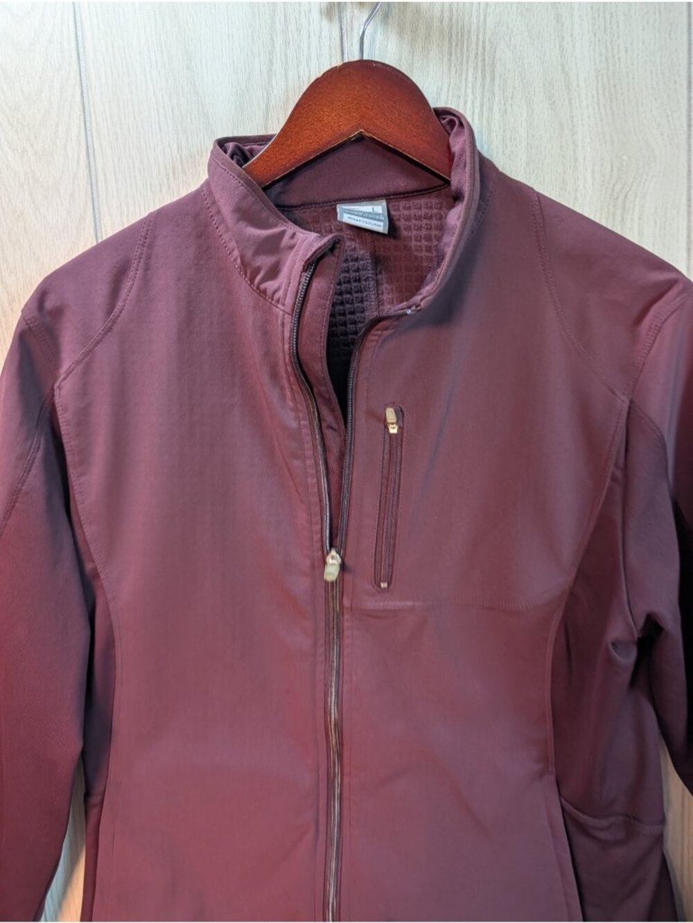 Nike Fit Storm Jacket Womens Size Large Purple Full Zip Long Sleeves Pockets - Picture 2 of 7